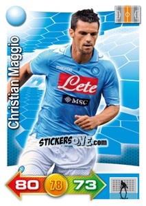 Figurina Christian Maggio - Calciatori 2011-2012. Adrenalyn XL - Panini