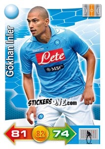 Sticker Gokhan Inler - Calciatori 2011-2012. Adrenalyn XL n. 249 - Panini