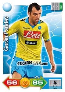 Sticker Goran Pandev - Calciatori 2011-2012. Adrenalyn XL n. 253 - Panini
