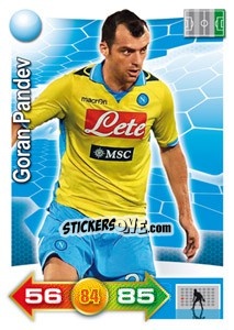 Figurina Goran Pandev - Calciatori 2011-2012. Adrenalyn XL - Panini