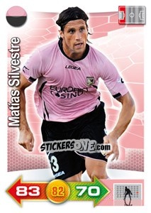 Cromo Matías Silvestre - Calciatori 2011-2012. Adrenalyn XL n. 281 - Panini