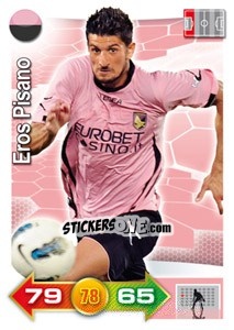 Sticker Eros Pisano - Calciatori 2011-2012. Adrenalyn XL n. 283 - Panini