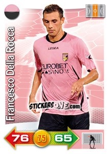 Cromo Francesco Della Rocca - Calciatori 2011-2012. Adrenalyn XL n. 289 - Panini