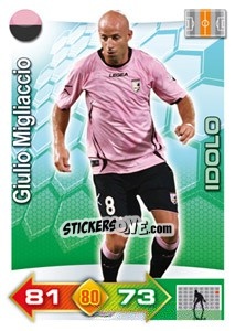 Sticker Giulio Migliaccio - Calciatori 2011-2012. Adrenalyn XL n. 294 - Panini