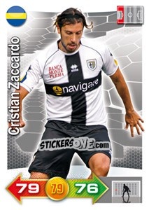 Sticker Cristian Zaccardo - Calciatori 2011-2012. Adrenalyn XL n. 297 - Panini