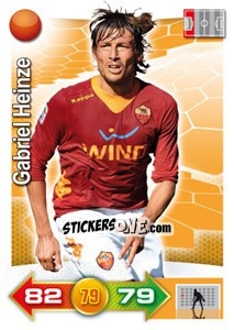 Sticker Gabriel Heinze - Calciatori 2011-2012. Adrenalyn XL n. 316 - Panini