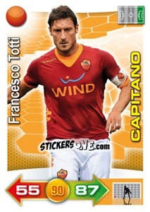 Sticker Francesco Totti (Capitano) - Calciatori 2011-2012. Adrenalyn XL n. 327 - Panini