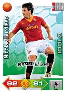 Sticker Nicolas Burdisso - Calciatori 2011-2012. Adrenalyn XL n. 328 - Panini