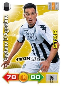 Sticker Gaetano D'Agostino - Calciatori 2011-2012. Adrenalyn XL n. 342 - Panini