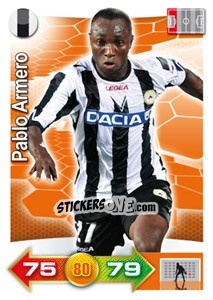 Sticker Pablo Armero - Calciatori 2011-2012. Adrenalyn XL n. 355 - Panini