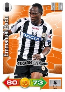 Sticker Emmanuel Badu - Calciatori 2011-2012. Adrenalyn XL n. 360 - Panini