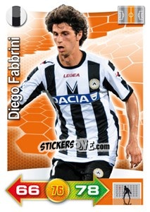 Sticker Diego Fabbrini - Calciatori 2011-2012. Adrenalyn XL n. 361 - Panini