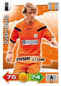 Sticker Dušan Basta - Calciatori 2011-2012. Adrenalyn XL n. 362 - Panini