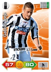 Sticker Gabriel Torje - Calciatori 2011-2012. Adrenalyn XL n. 363 - Panini