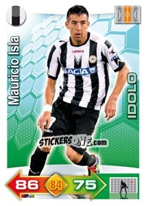 Sticker Mauricio Isla - Calciatori 2011-2012. Adrenalyn XL n. 366 - Panini