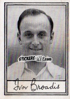 Figurina Ivor Broadis - Famous Footballers (A2) 1954
 n. 37 - Barratt & Co.

