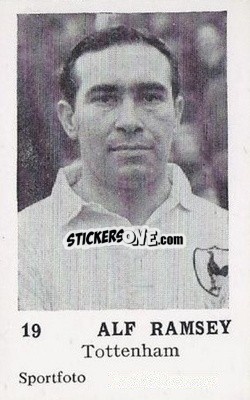 Cromo Alf Ramsey - Footballers 1954
 n. 19 - Sportfoto
