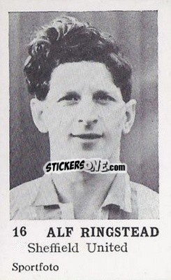 Sticker Alf Ringstead - Footballers 1954
 n. 16 - Sportfoto
