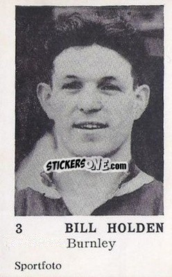Sticker Bill Holden - Footballers 1954
 - Sportfoto

