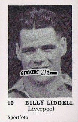 Figurina Billy Liddell - Footballers 1954
 n. 10 - Sportfoto
