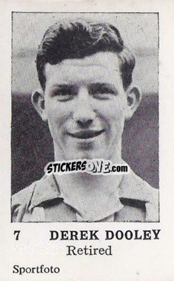 Sticker Derek Dooley - Footballers 1954
 - Sportfoto
