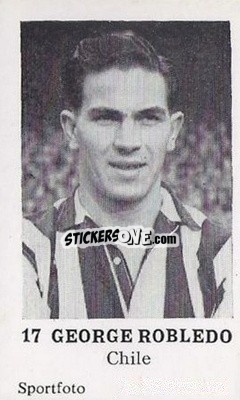 Sticker George Robledo - Footballers 1954
 n. 17 - Sportfoto
