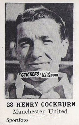 Sticker Henry Cockburn - Footballers 1954
 - Sportfoto

