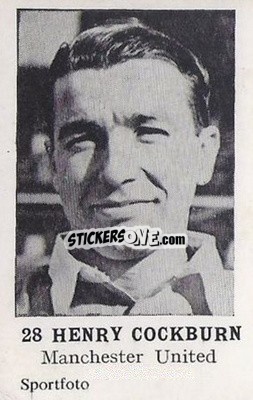 Sticker Henry Cockburn - Footballers 1954
 n. 28 - Sportfoto
