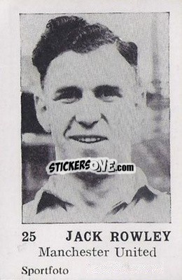 Sticker Jack Rowley - Footballers 1954
 - Sportfoto
