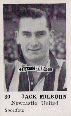Sticker Jackie Milburn - Footballers 1954
 n. 30 - Sportfoto
