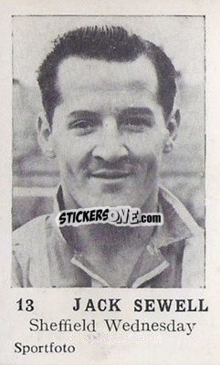 Sticker Jackie Sewell - Footballers 1954
 n. 13 - Sportfoto
