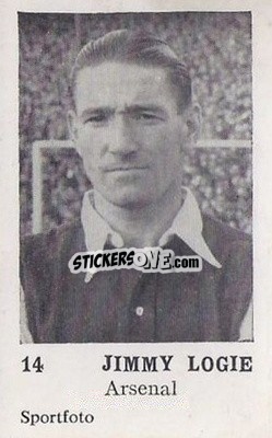 Sticker Jimmy Logie - Footballers 1954
 n. 14 - Sportfoto
