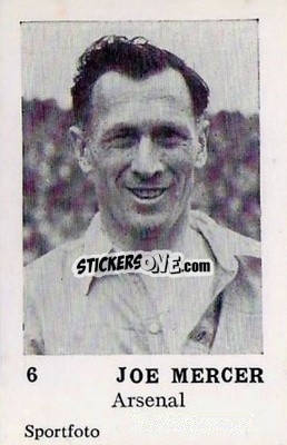 Cromo Joe Mercer - Footballers 1954
 - Sportfoto
