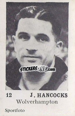 Sticker Johnny Hancocks - Footballers 1954
 - Sportfoto
