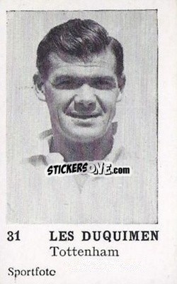 Sticker Len Duquemin - Footballers 1954
 - Sportfoto
