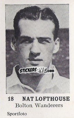 Sticker Nat Lofthouse - Footballers 1954
 - Sportfoto

