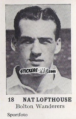 Sticker Nat Lofthouse - Footballers 1954
 n. 18 - Sportfoto
