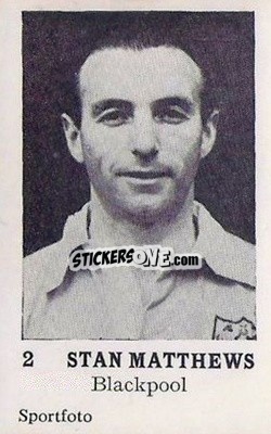Sticker Stanley Matthews - Footballers 1954
 - Sportfoto

