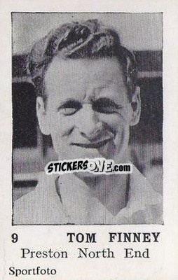 Sticker Tom Finney - Footballers 1954
 n. 9 - Sportfoto
