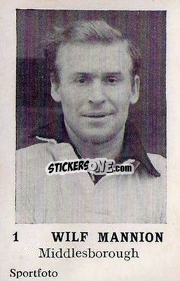 Sticker Wilf Mannion - Footballers 1954
 - Sportfoto

