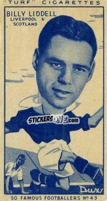 Cromo Billy Liddell - Famous Footballers (Turf Cigarettes) 1951
 n. 43 - Carreras