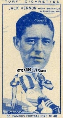 Sticker Jackie Vernon - Famous Footballers (Turf Cigarettes) 1951
 - Carreras