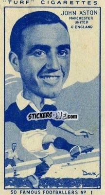 Cromo John Aston - Famous Footballers (Turf Cigarettes) 1951
 - Carreras
