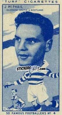 Sticker John McPhail - Famous Footballers (Turf Cigarettes) 1951
 n. 4 - Carreras