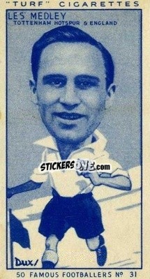 Figurina Les Medley - Famous Footballers (Turf Cigarettes) 1951
 n. 31 - Carreras