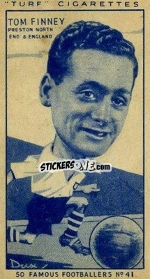 Sticker Tom Finney - Famous Footballers (Turf Cigarettes) 1951
 n. 41 - Carreras