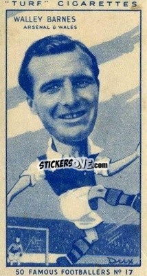 Cromo Walley Barnes - Famous Footballers (Turf Cigarettes) 1951
 n. 17 - Carreras