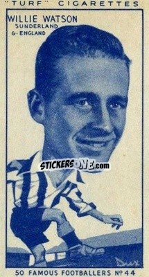 Figurina Willie Watson - Famous Footballers (Turf Cigarettes) 1951
 n. 44 - Carreras