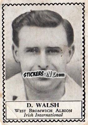 Sticker David Walsh - Famous Footballers 1949-1950
 - Barratt & Co.
