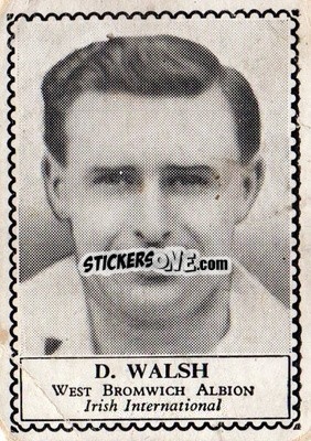 Sticker David Walsh - Famous Footballers 1949-1950
 n. 46 - Barratt & Co.
